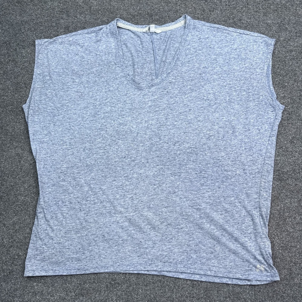 Victoria's Secret Lightweight Shirt Top Womens Size Small Light Gray V Neck - Picture 3 of 12